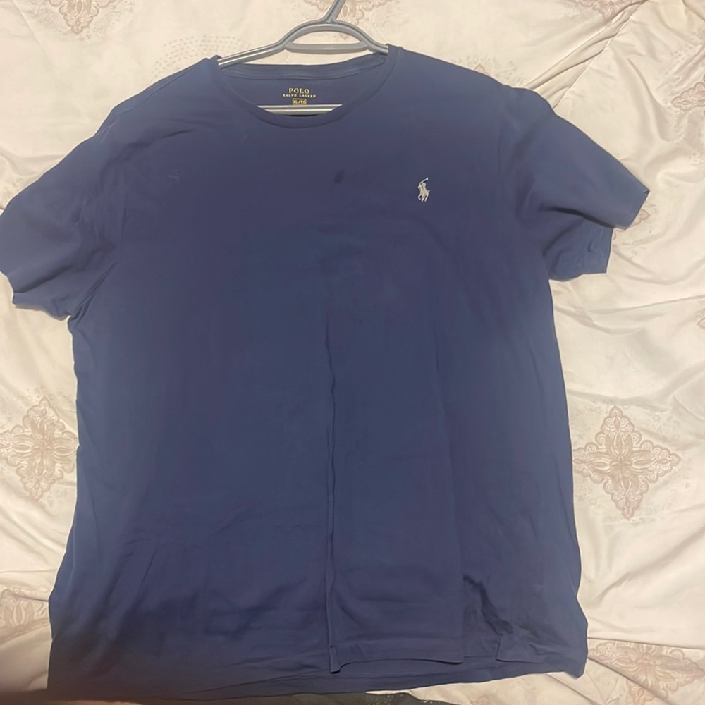 Navy polo tee
